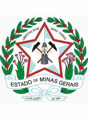 Brasão do estado do MINAS GERAIS - MG